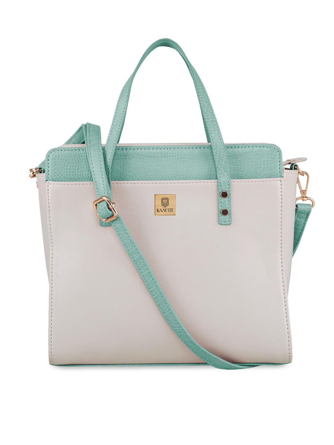 

KAAYTEE Structured Sling Bag with Detachable Sling Strap, Green