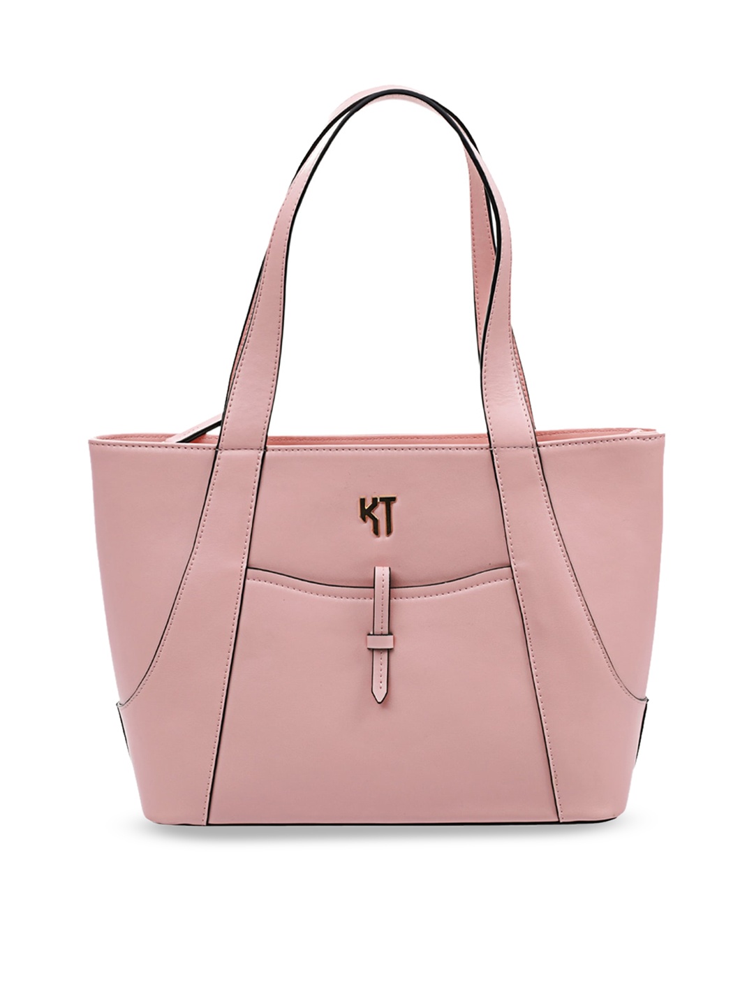 

KAAYTEE PU Structured Shoulder Bag, Pink