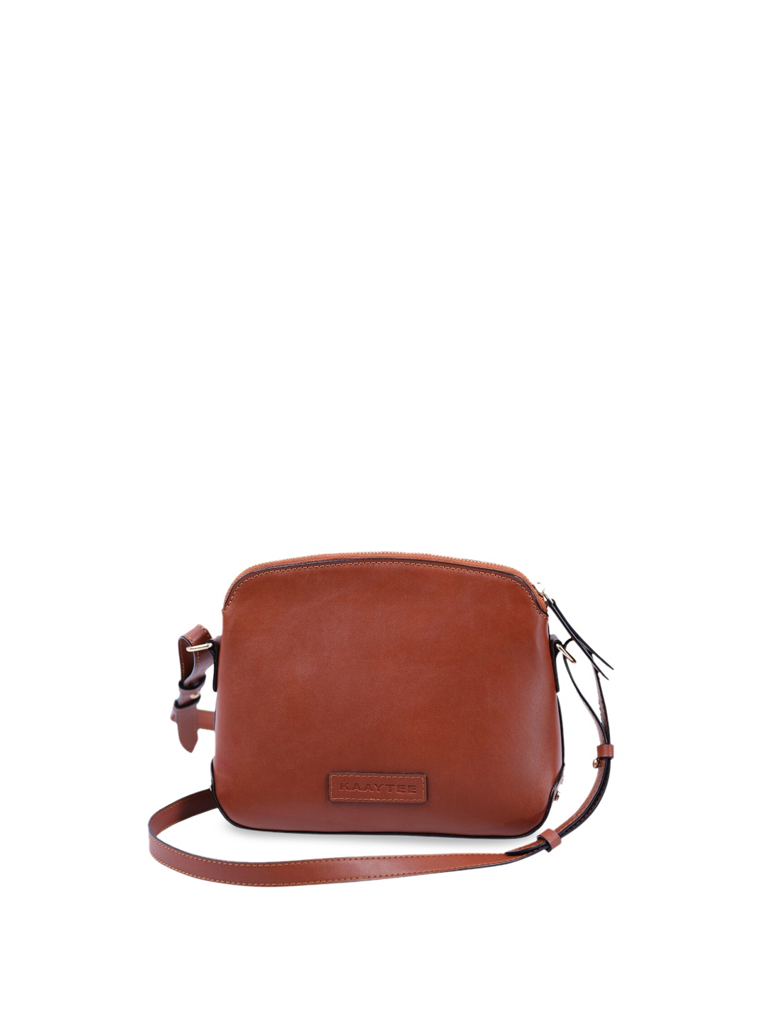 

KAAYTEE PU Structured Sling Bag, Tan
