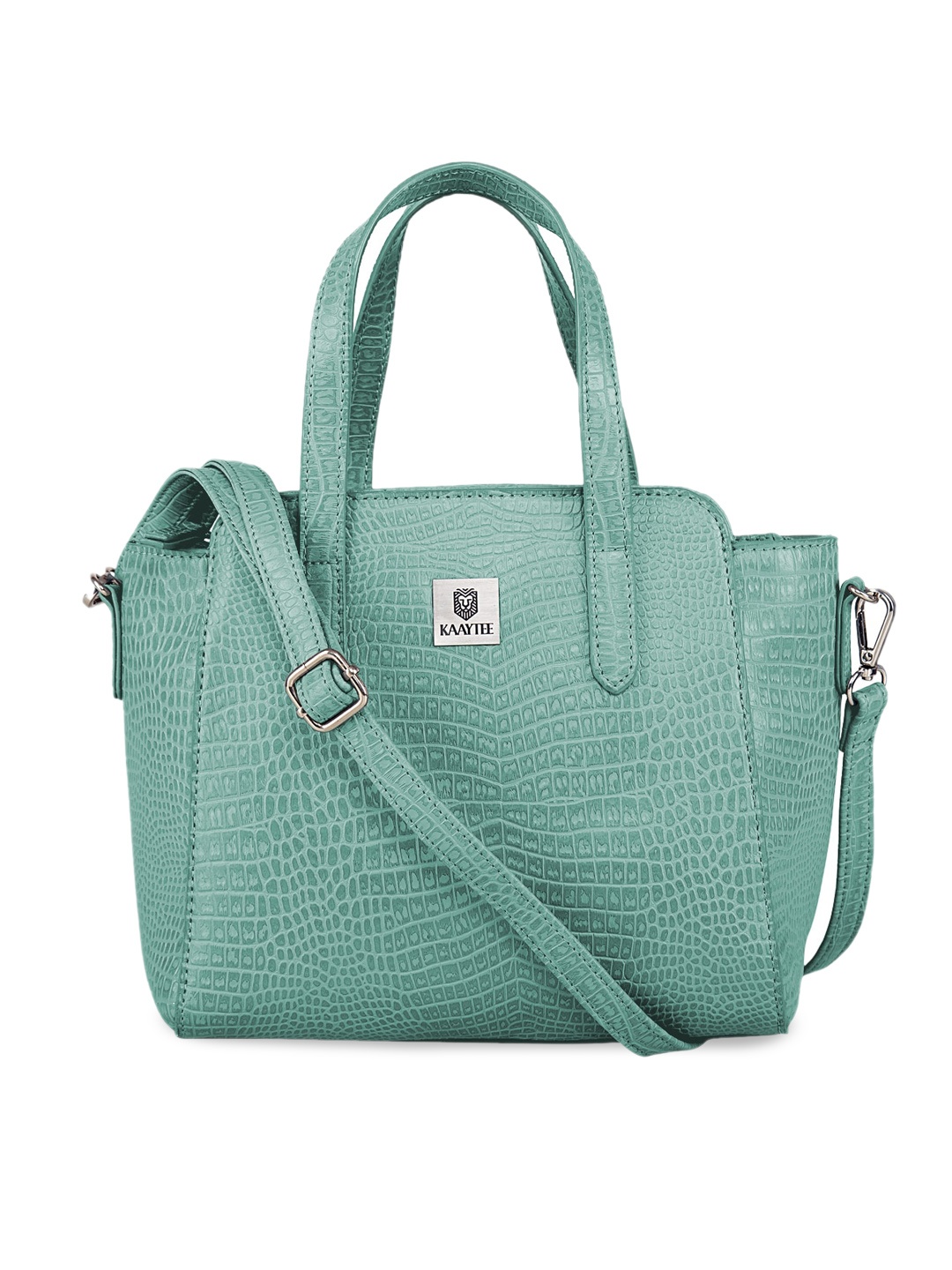 

KAAYTEE Textured Structured Handheld Bag, Green