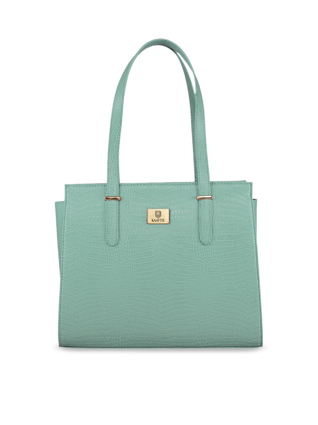 

KAAYTEE Textured Structured Shoulder Bag, Green