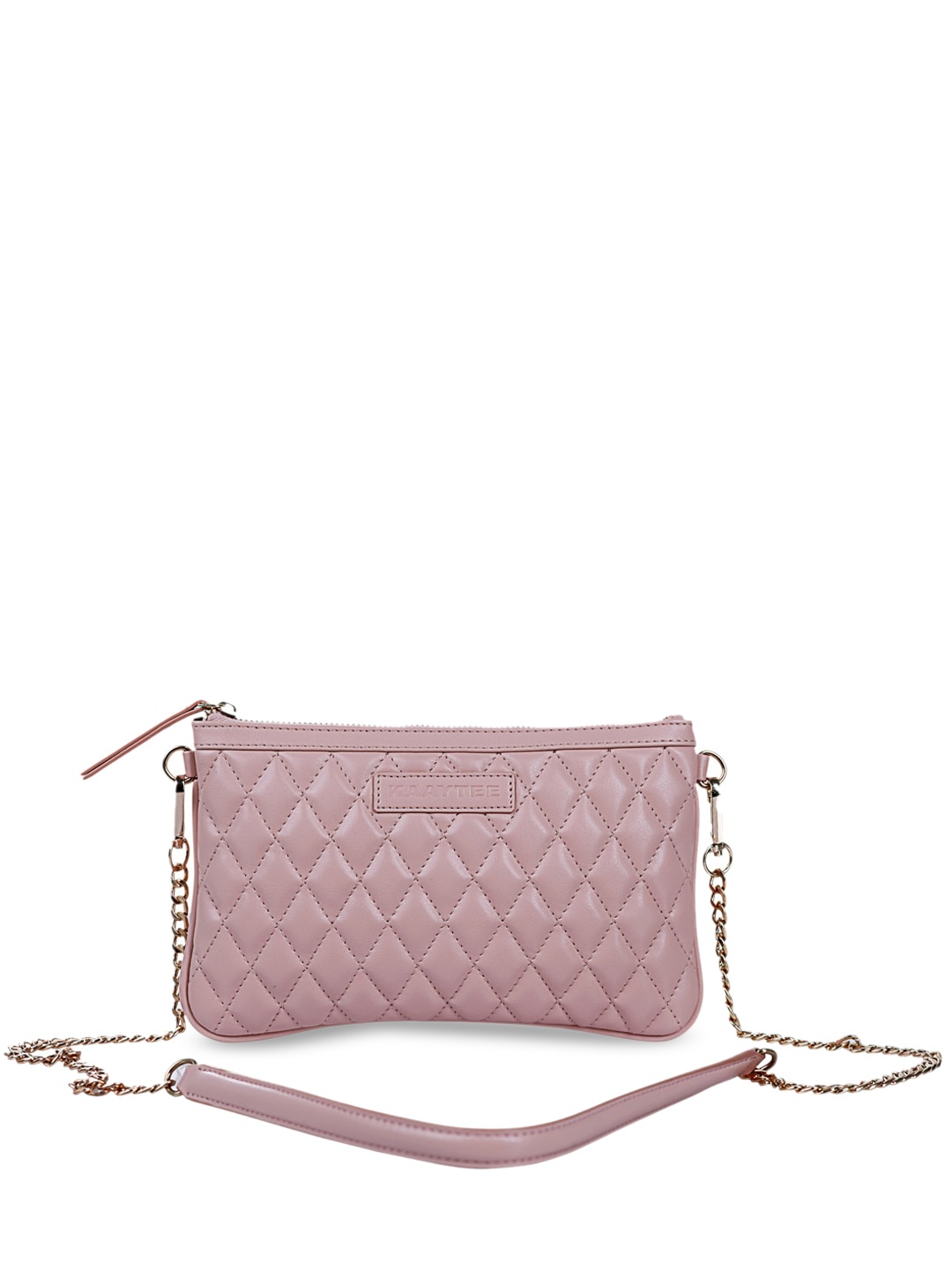 

KAAYTEE Structured Sling Bag with Quilted, Pink