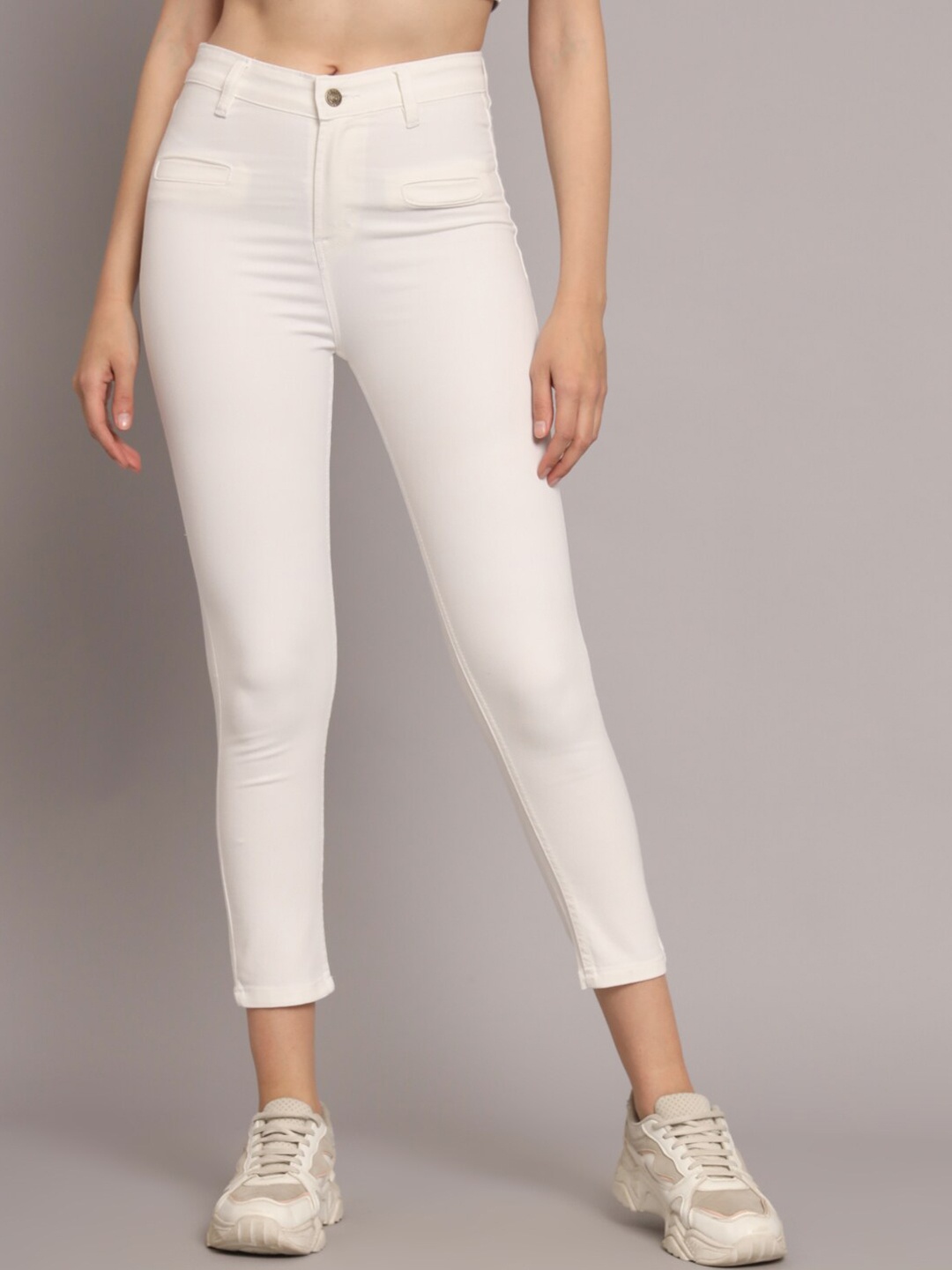 

BAESD Women High-Rise Stretchable Jeans, White