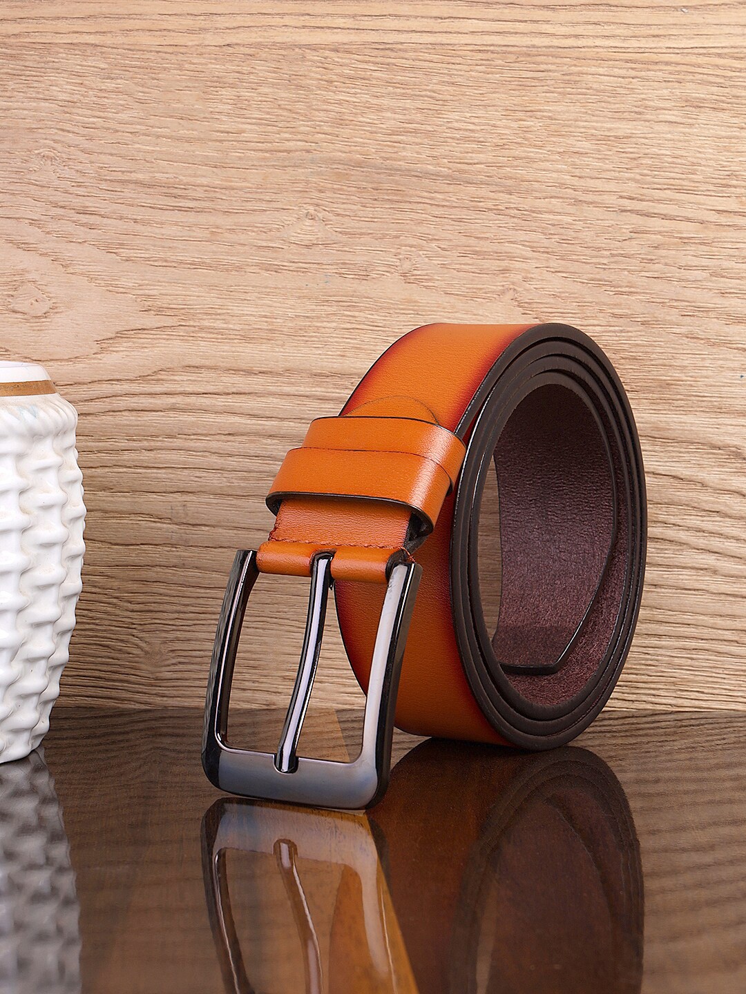 

Kastner Men Formal Slim Belt, Tan