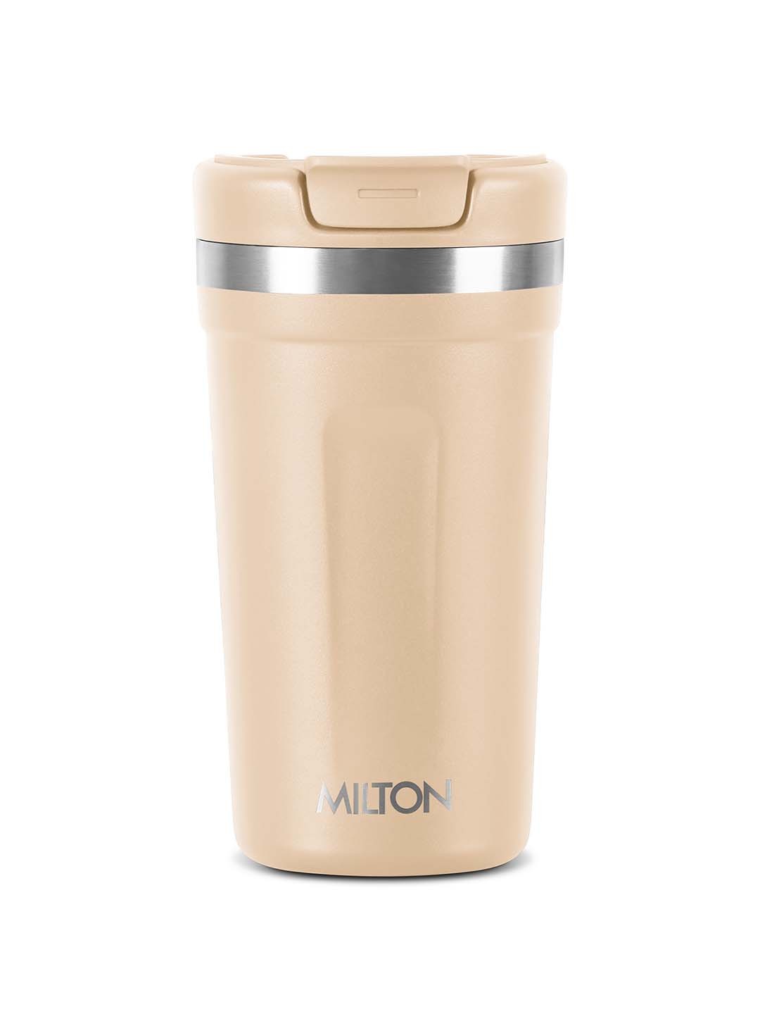 

Milton Corral 450 Cream-Coloured Thermosteel Insulated Leak Proof Matte Coffee Mug- 400 ML