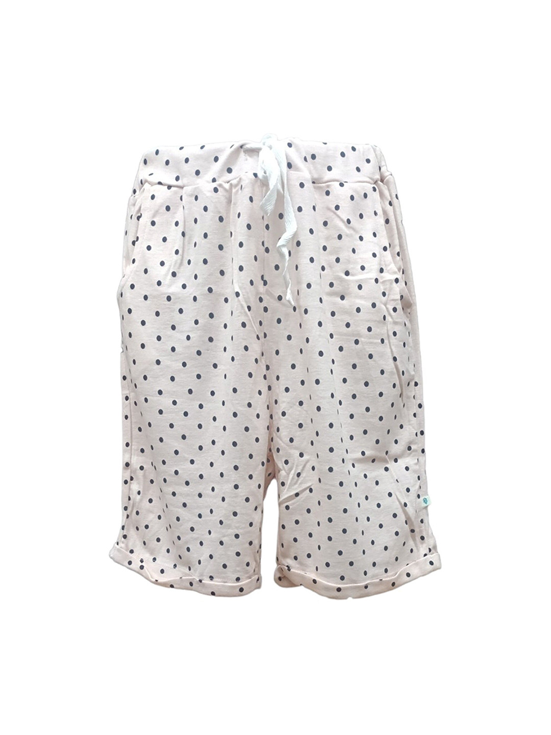 

BAESD Girls Geometric Mid-Rise Cotton Printed Shorts, White