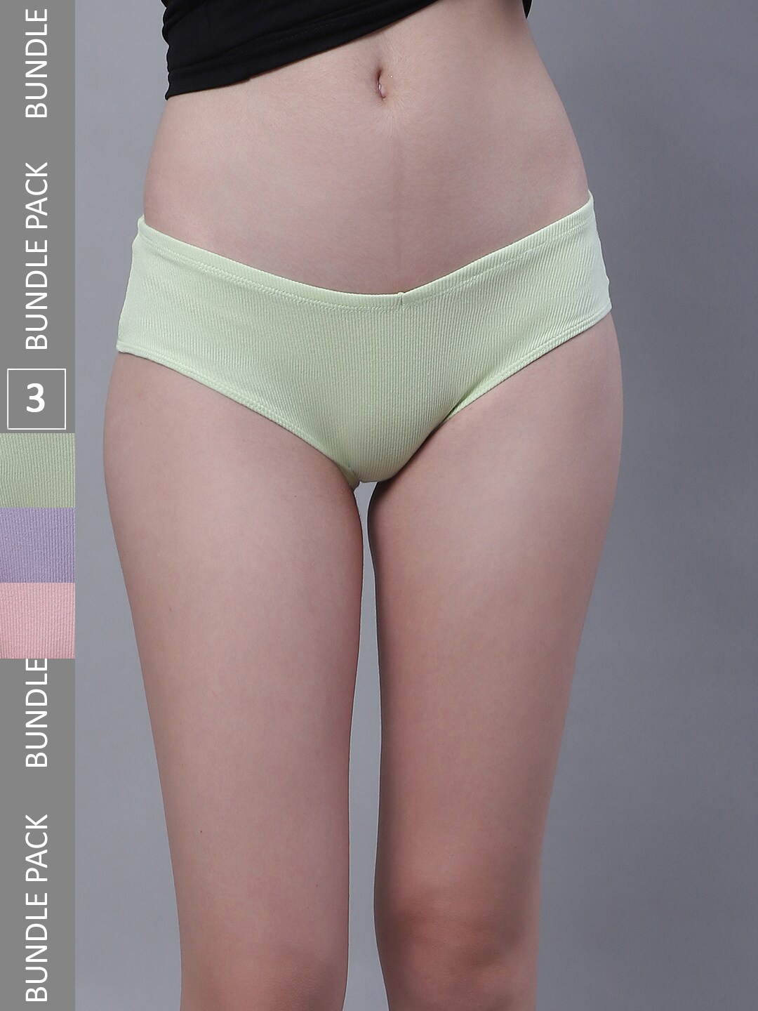 

TAG 7 Pack Of 3 Low-Rise Hipster Briefs UGCOM22-S, Peach