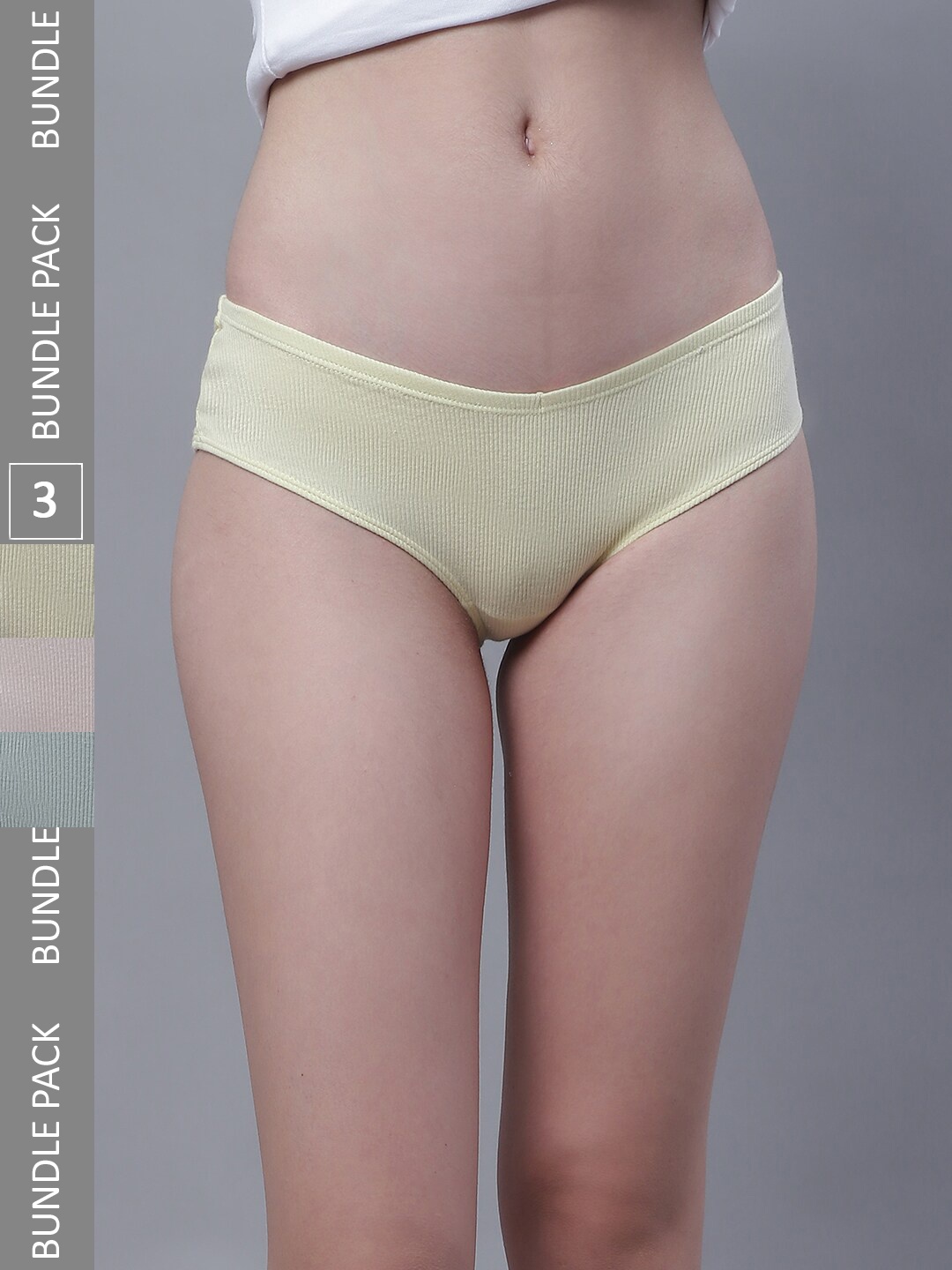 

TAG 7 Pack Of 3 Low-Rise Hipster Briefs, Yellow