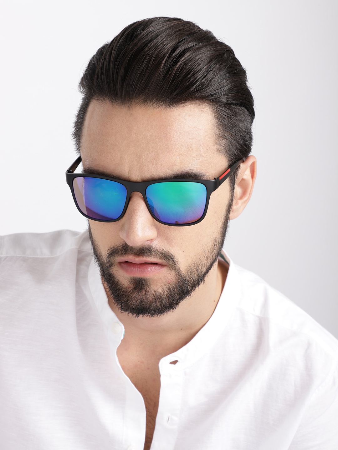 

Mast & Harbour Unisex Rectangle Sunglasses MFB-PN-PS-DSA1797, Blue