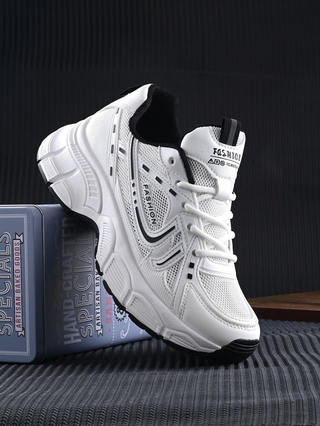 

The Roadster Lifestyle Co. Women White Lace-Up Walking Sports Shoes