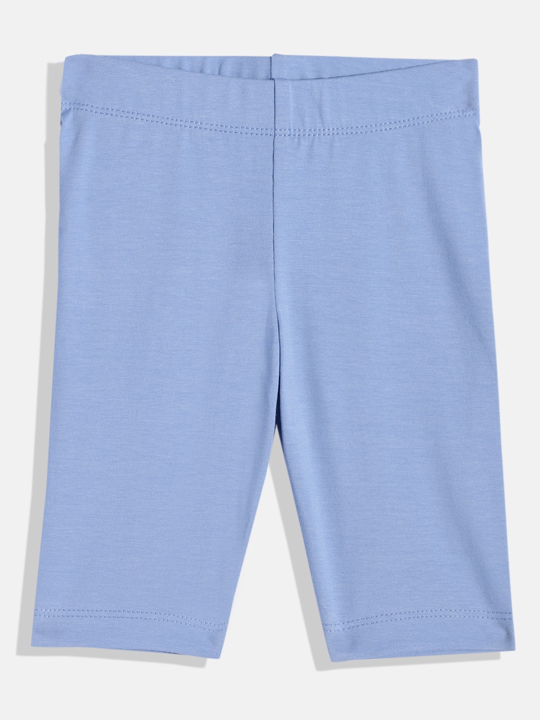 

METRO KIDS COMPANY Girls Solid Regular Fit Capris, Blue