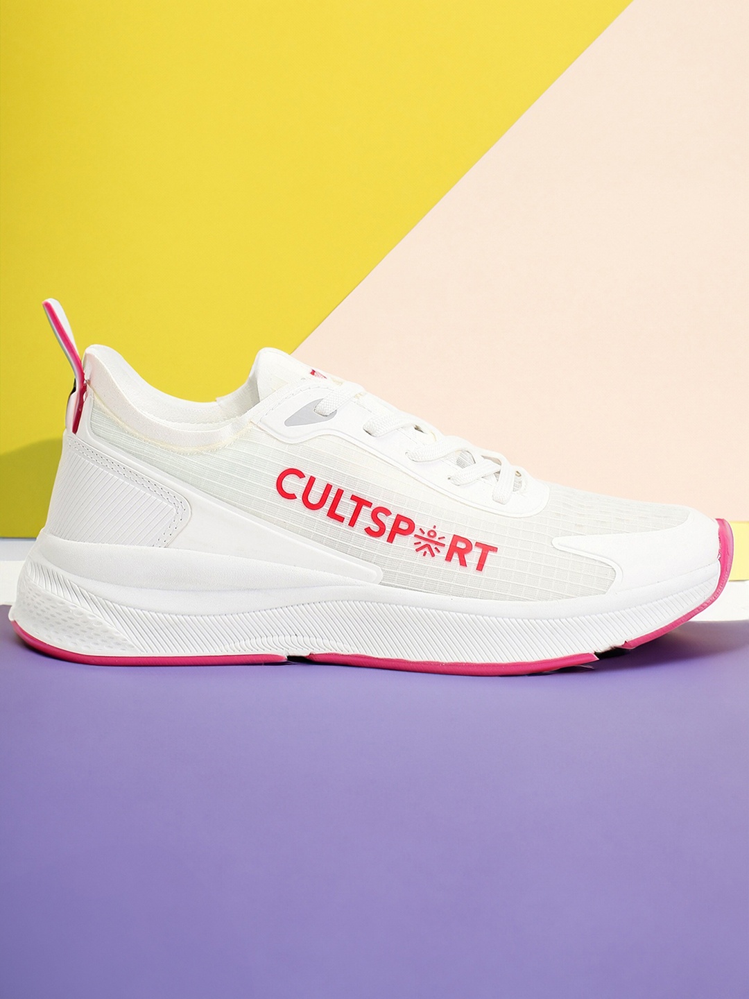 

CULT Women Comfort Mesh Running Shoes, White