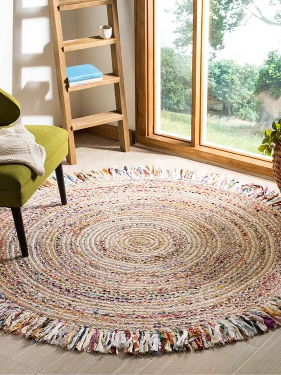 

Art Avenue HENRY Brown Jute Round Chindi Rug