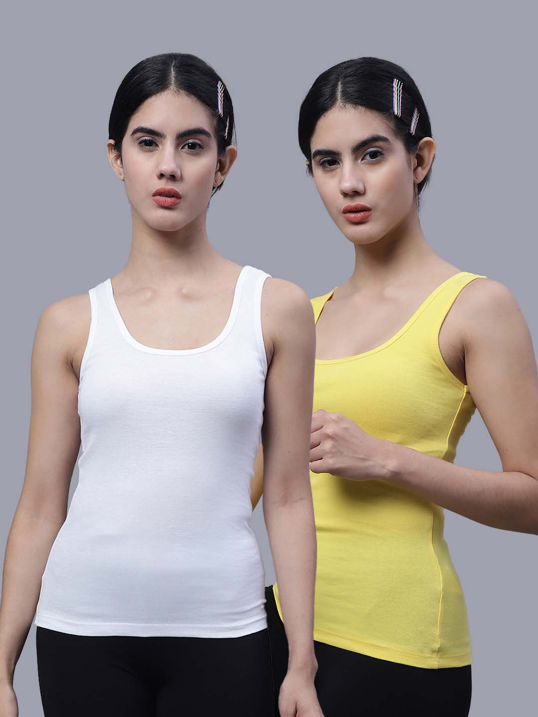 

FBAR Pack Of 2 Cotton Tank Tops, White
