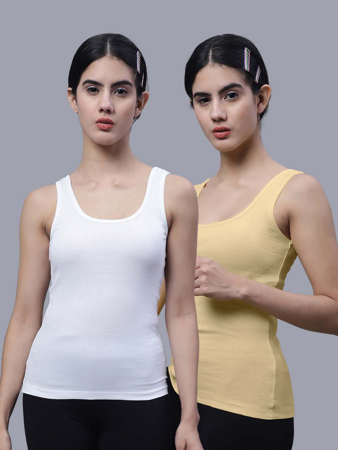 

FBAR Pack Of 2 Cotton Tank Tops, White