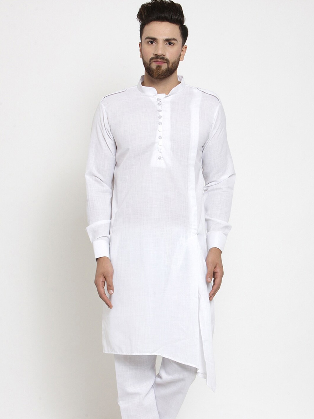 

TREEMODA Pure Cotton Straight Kurta, White