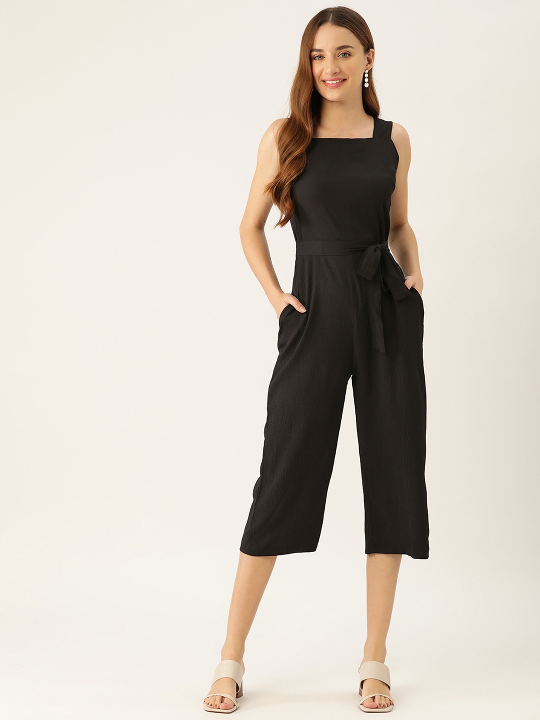 

Sleek Italia Basic Jumpsuit, Black