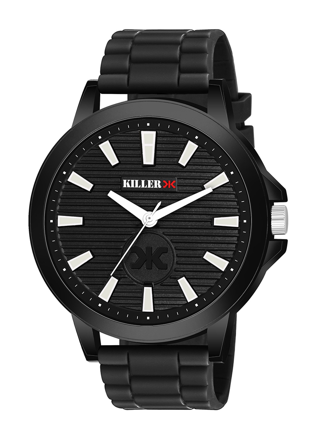 

Killer Men Brass Dial & Bracelet Style Straps Analogue Watch KL-9613-BLACK