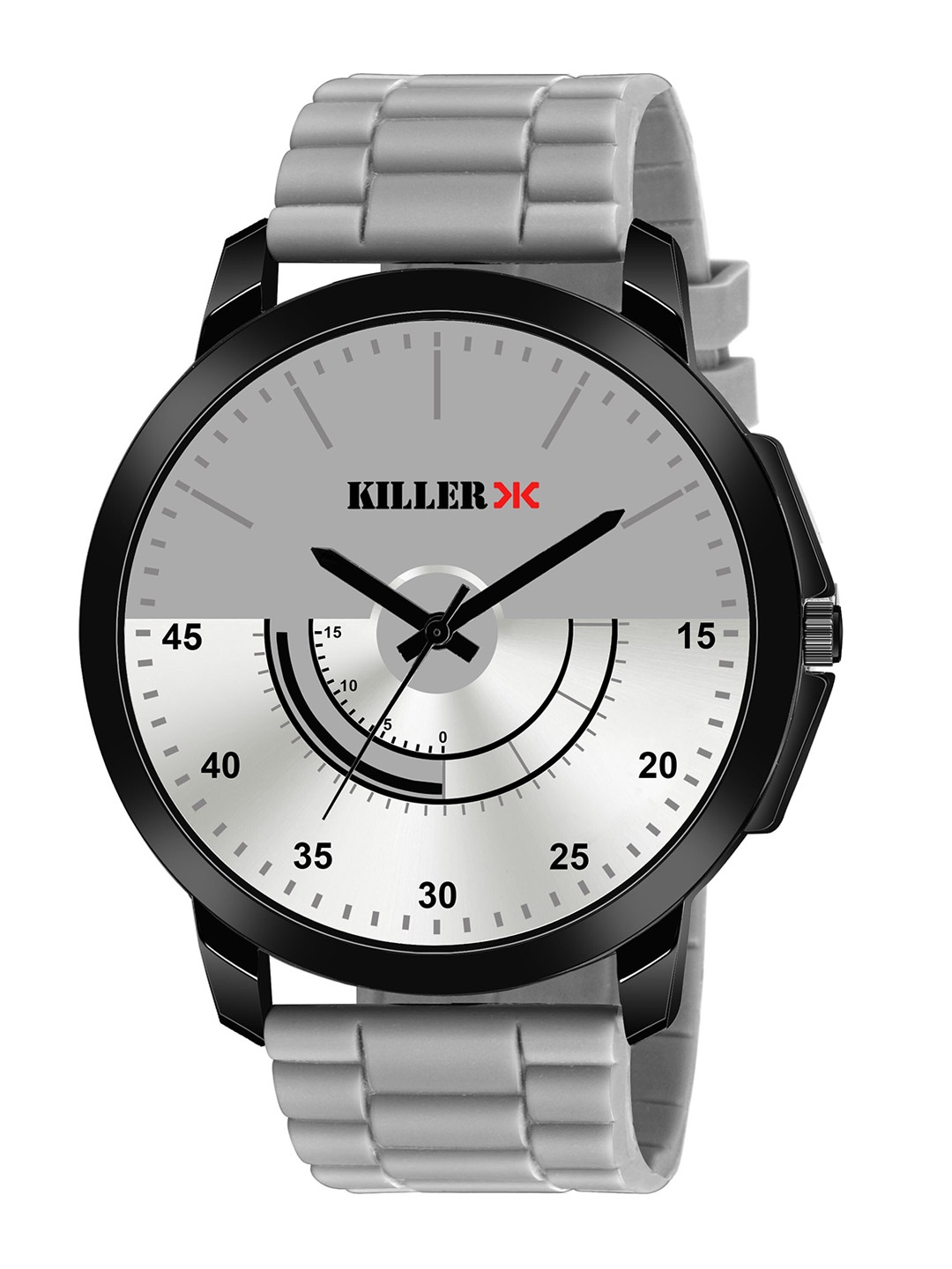 

Killer Men Printed Brass Dial & Regular Straps Digital Watch KL-9400-GREY