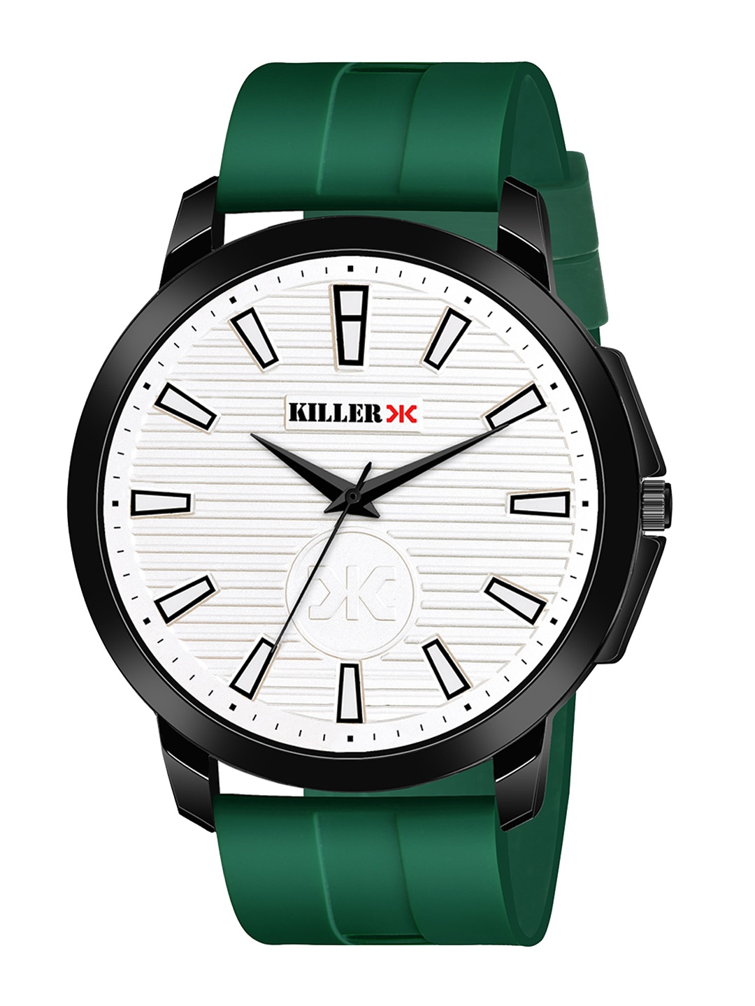 

Killer Men Brass Printed Dial & Regular Straps Analogue Watch KL-9403-GREEN, White