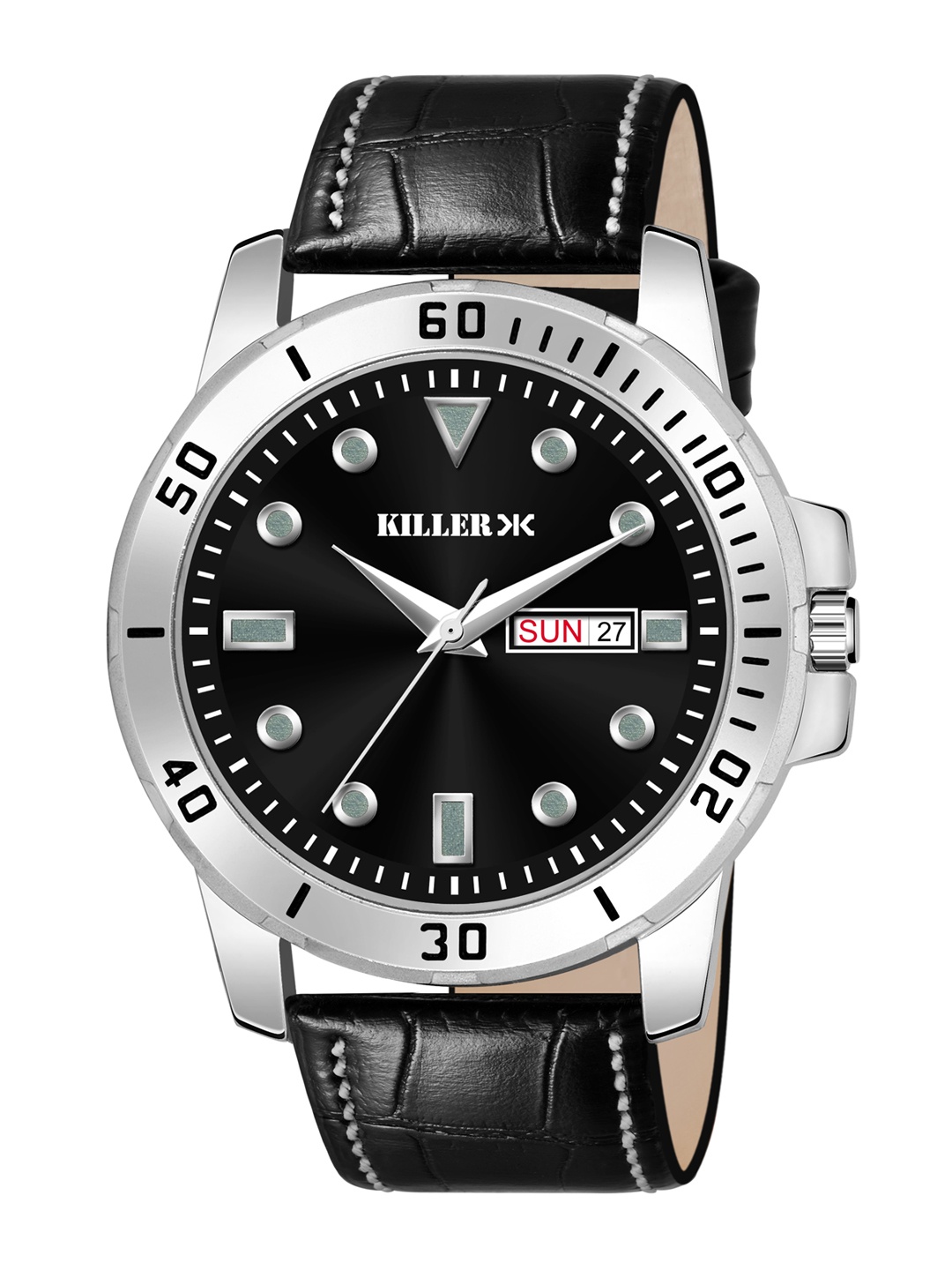 

Killer Men Round Analogue Watch KL-9200-BLACK