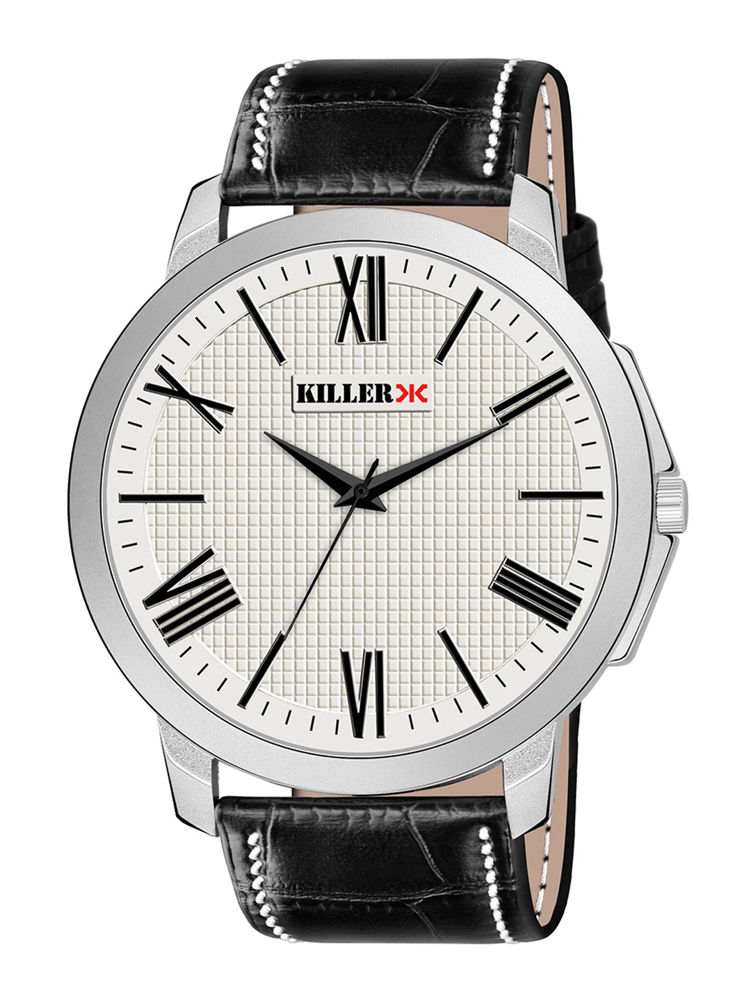 

Killer Men Round Analogue Watch KL-9402-Grey, Black