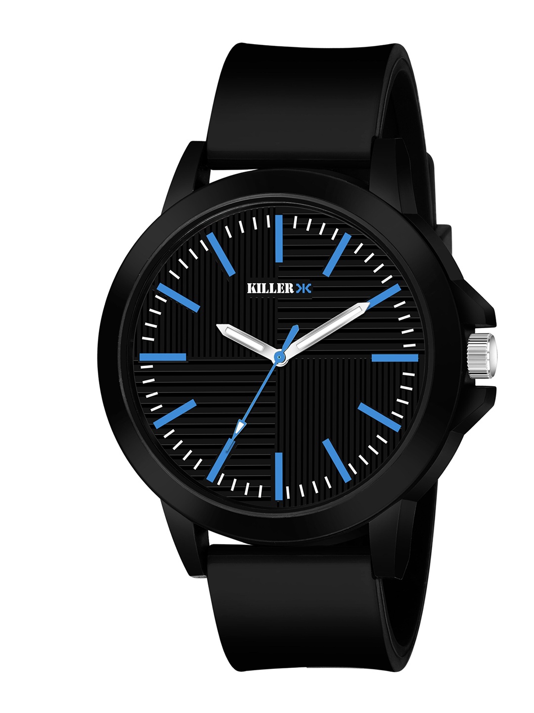 

Killer Men Round Analogue Watch KL-9609-BLUE, Black