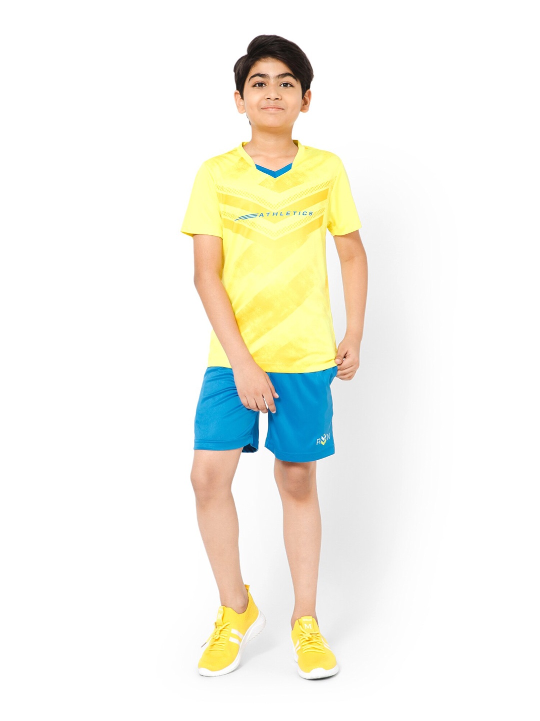 

Bodycare Kids Boys Printed T-shirt With Shorts, Yellow