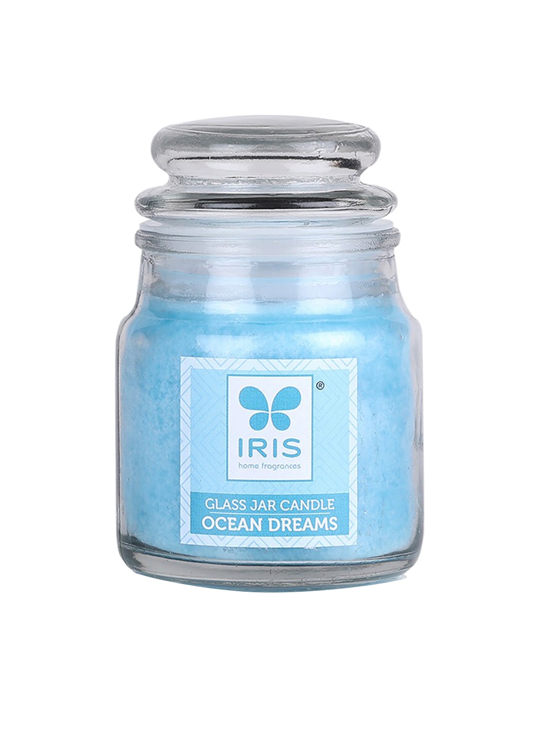 

Iris Home Fragrances Blue Ocean Dream Scented Glass Jar Candle
