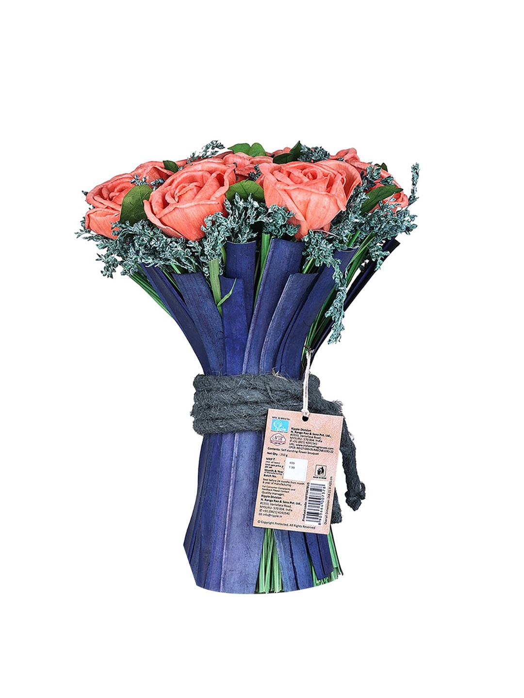 

Iris Homefragrances Self Standing Flower Boquet- Unscented, Peach