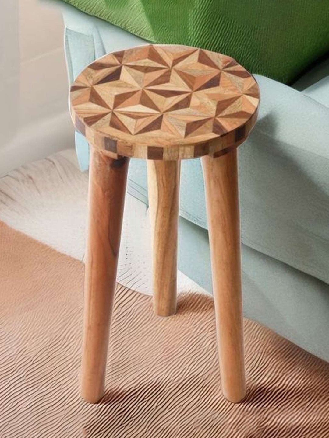 CASA DECOR Brown Wooden Plant Stand