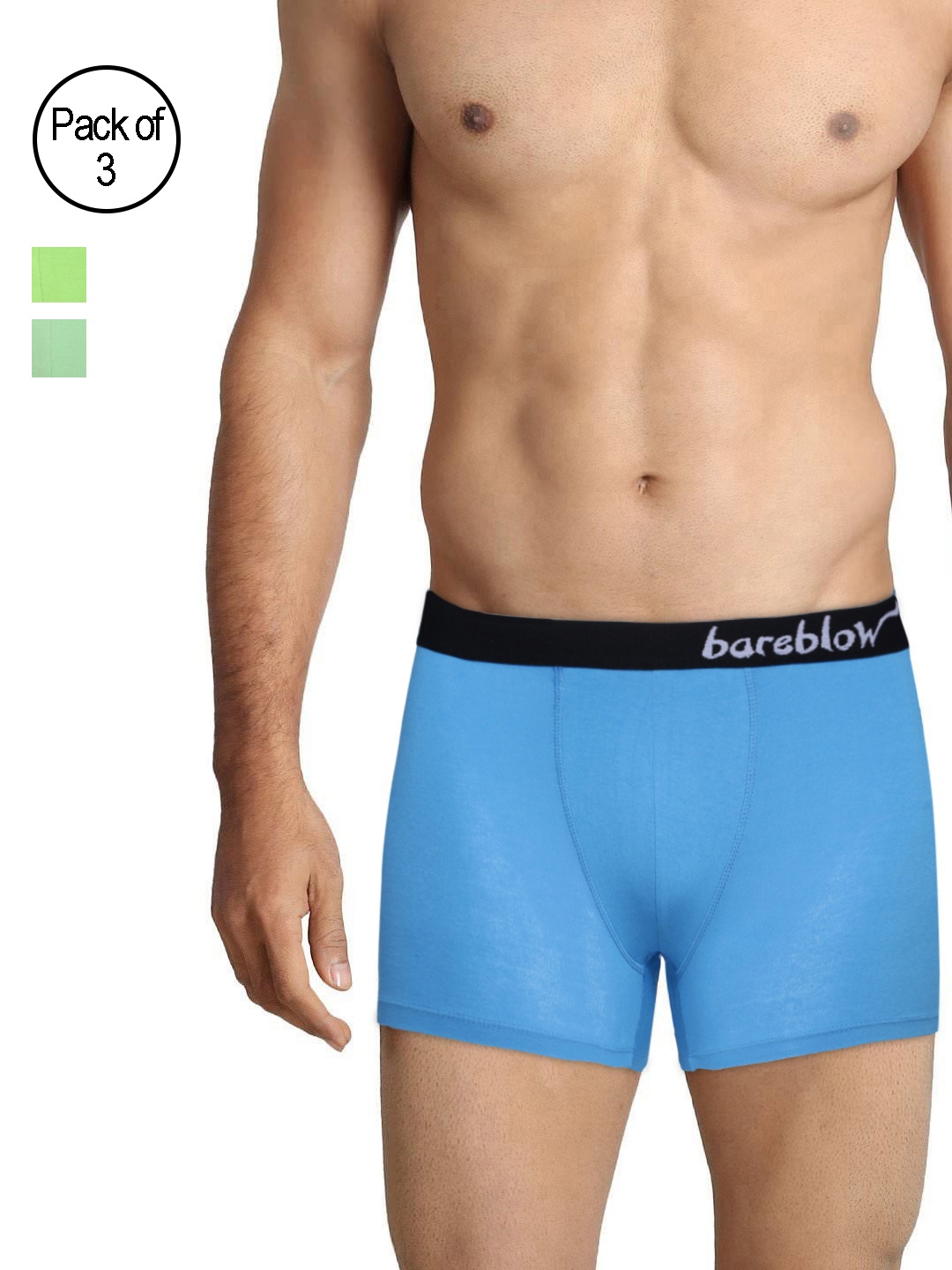 

Bareblow Men Pack of 3 Trunks BBTR030405XL, Blue