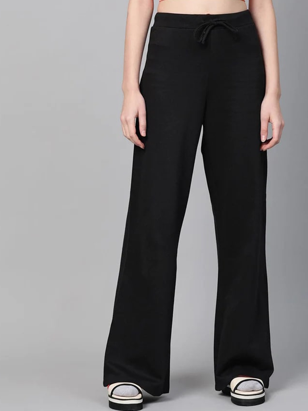 

COLOR CAPITAL Women Relaxed Fit Track Pants, Black