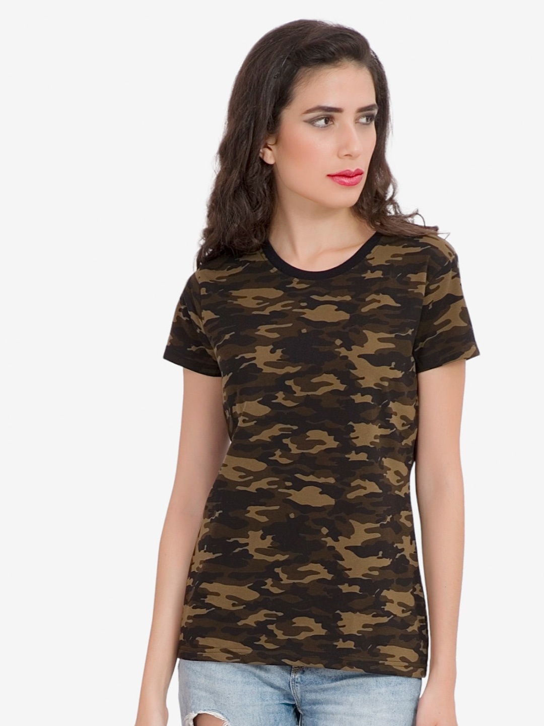 

Alan Jones Camouflage Printed Slim Fit T-shirt, Olive