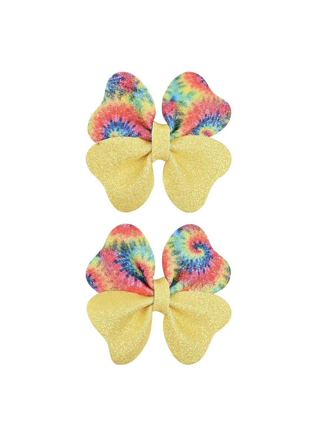 

Aye Candy Girls Set of 2 Tie & Dye Alligator Hair Clip, Yellow