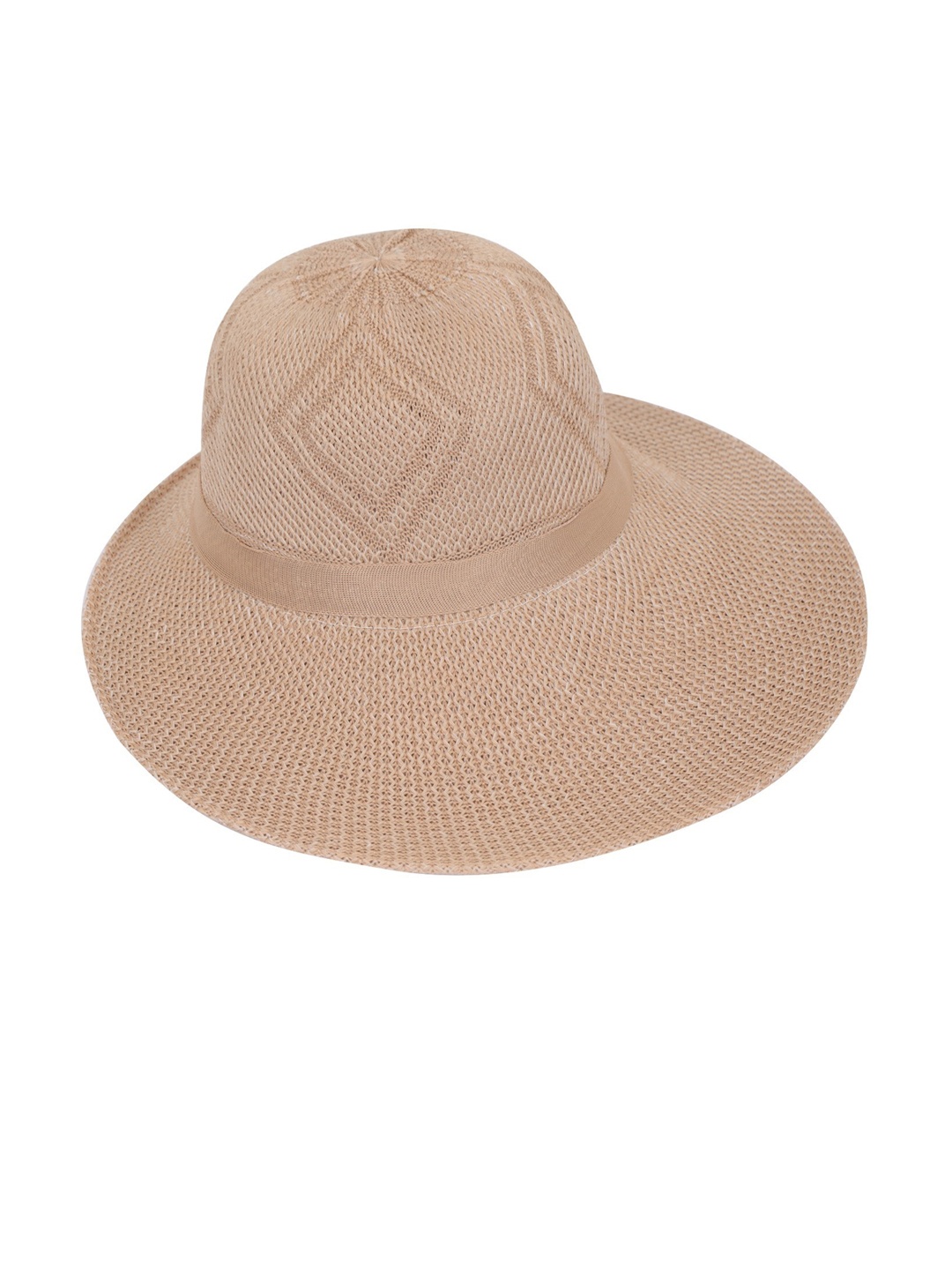 

FabSeasons Self Design Long Brim Beach Sun Hat, Brown
