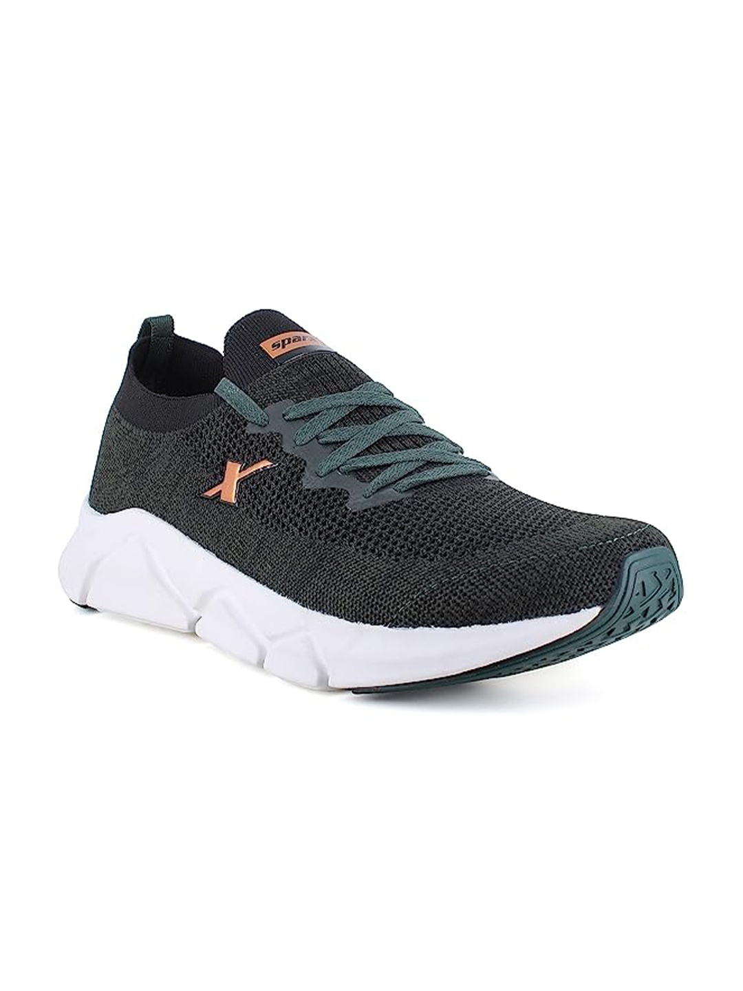 

Sparx Men Mesh Lace-Up Running Shoes, Green
