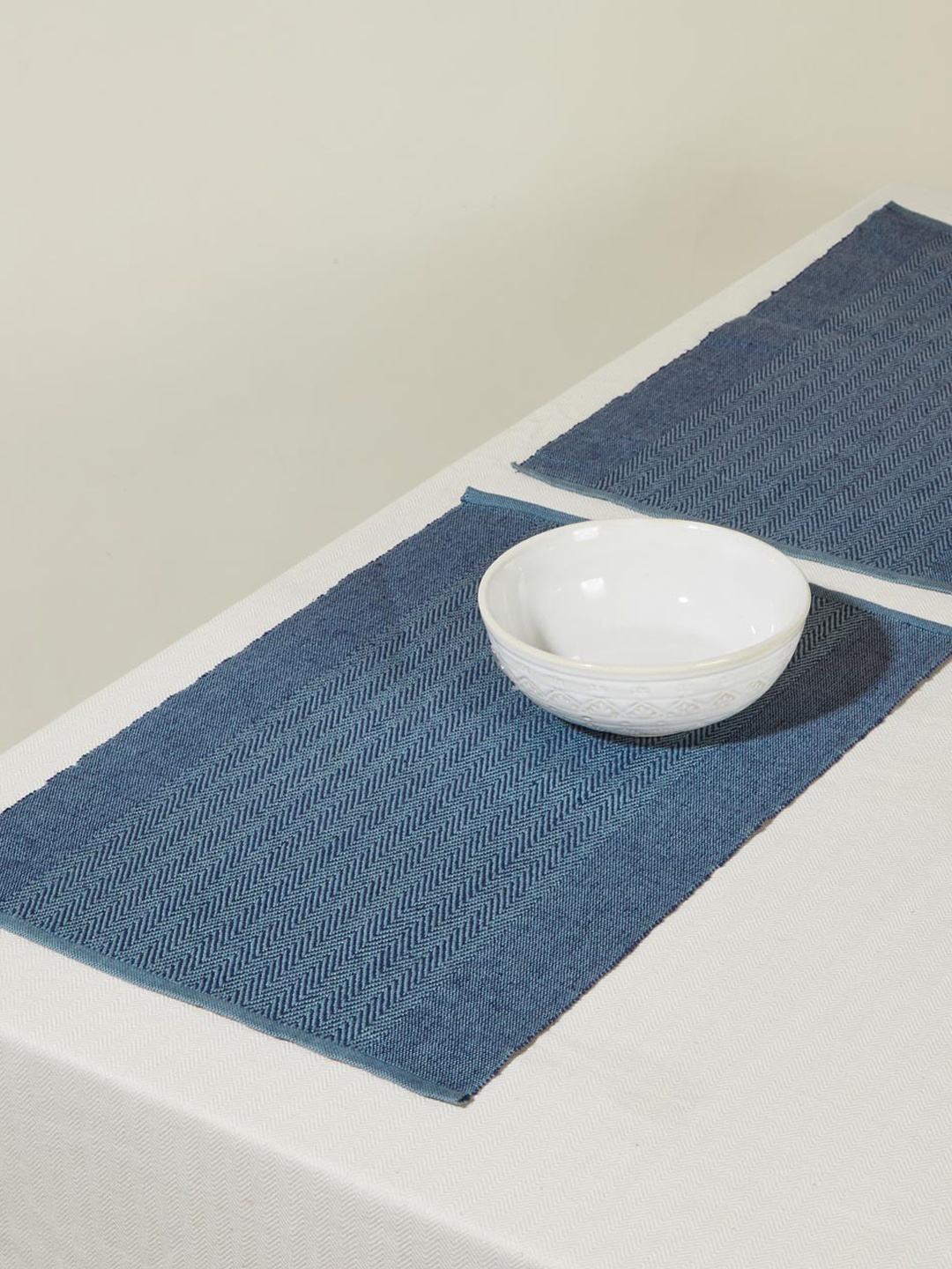 

Fabindia Blue 6 Pieces Printed Table Placemats