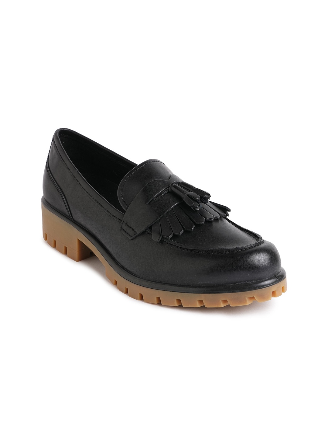 

ECCO Women Modtray Black Leather Regular Loafers