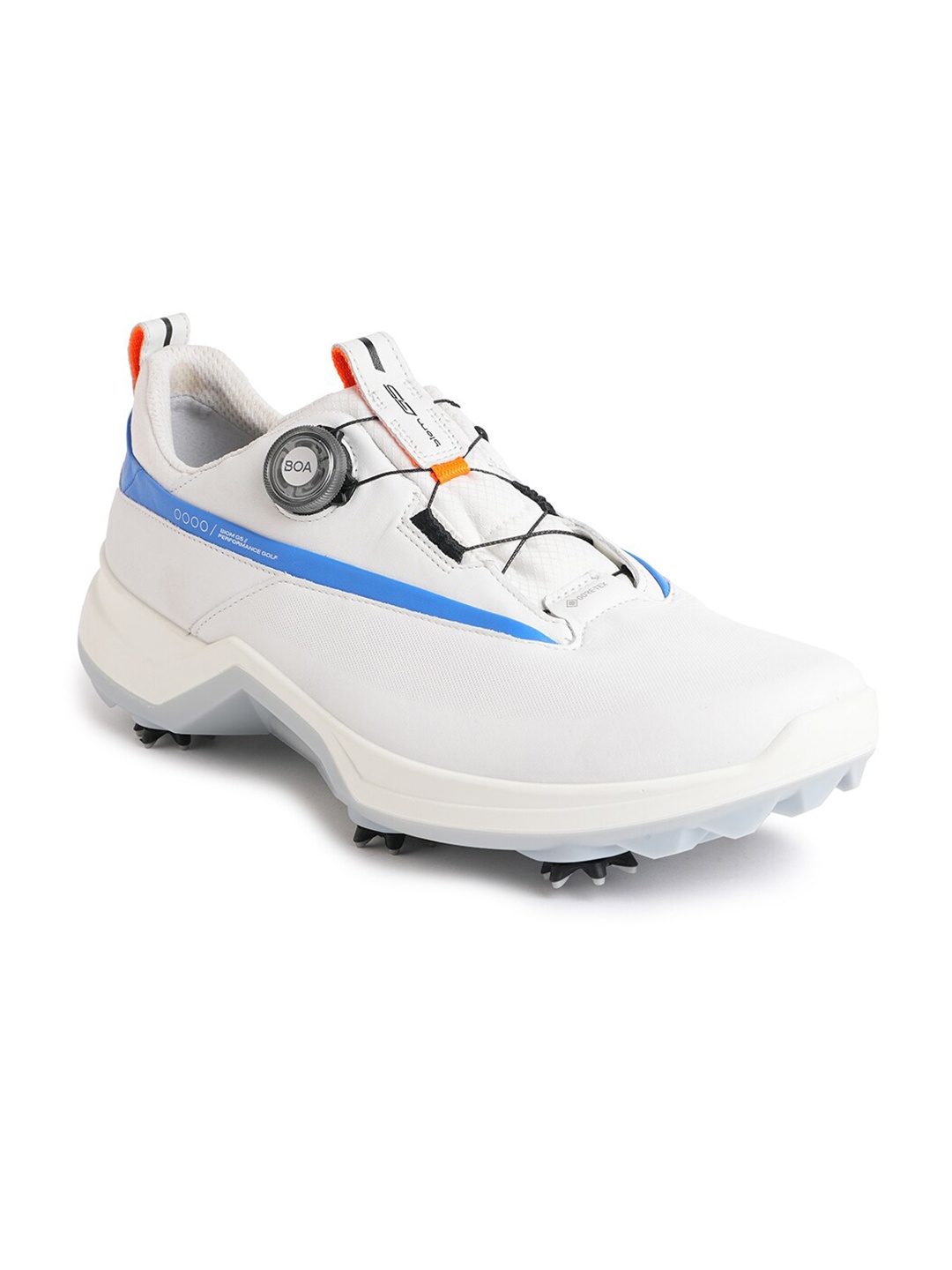 

ECCO Mens Biom G5 White Leather Extra Wide Golf Shoes