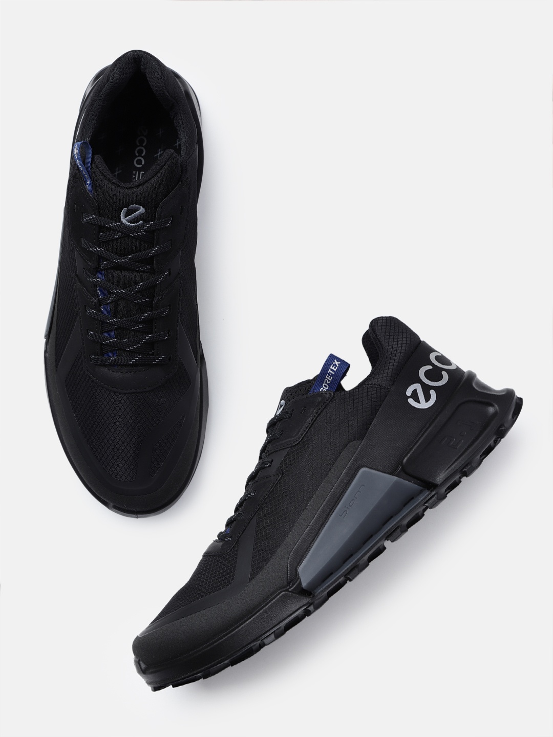 Ecco Mens Biom 2.1 X Country Black Textile Regular Outdoor Shoes