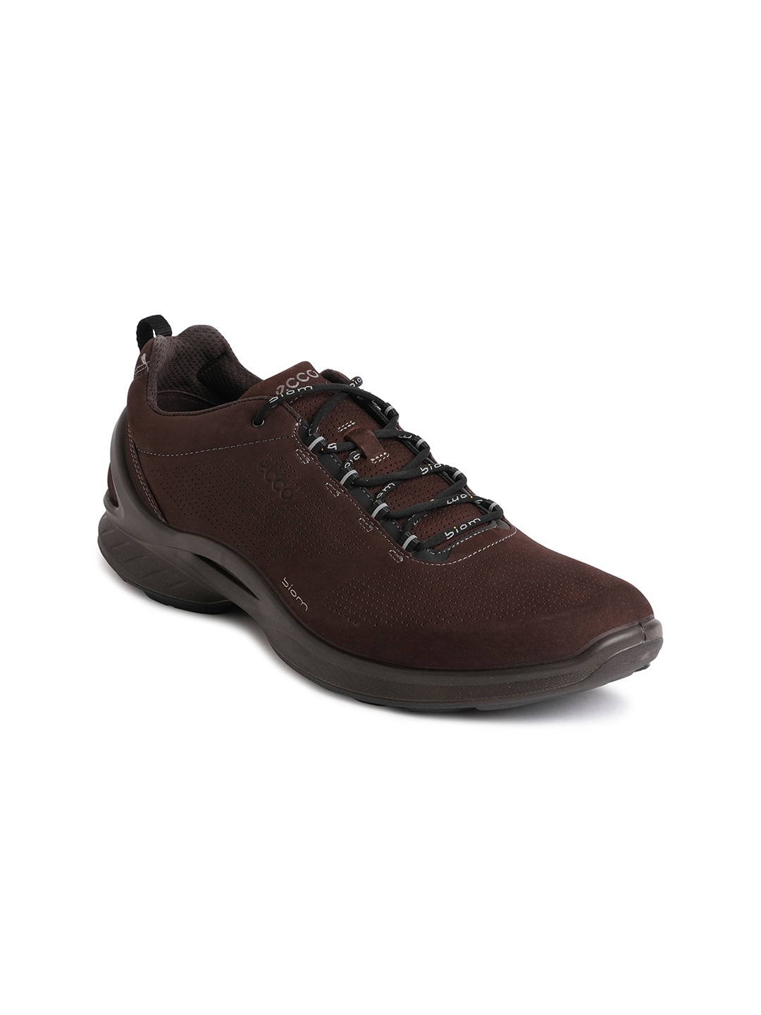 

Ecco Mens Biom Fjuel Mocha Leather Regular Sneakers, Brown