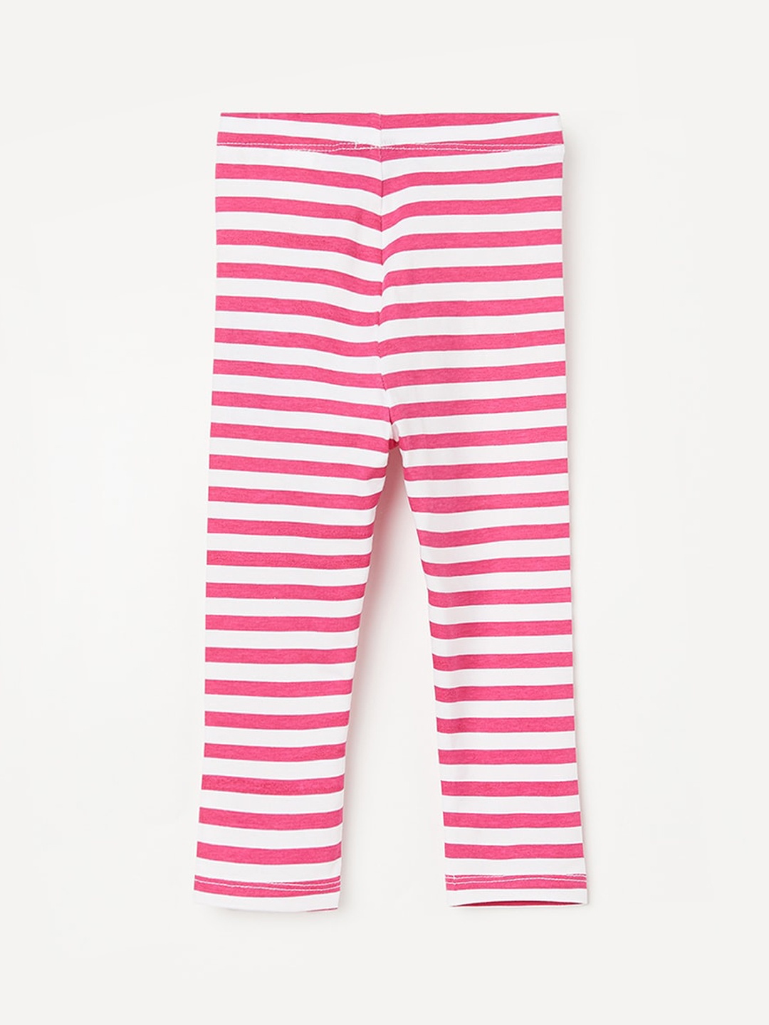 

Juniors by Lifestyle Girls Striped Ankle Length Leggings, Pink