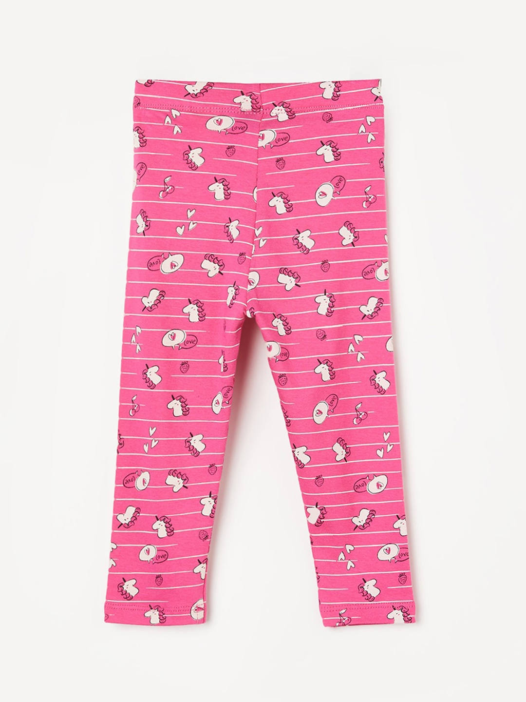 

Juniors by Lifestyle Girls Printed Ankle Length Leggings, Pink