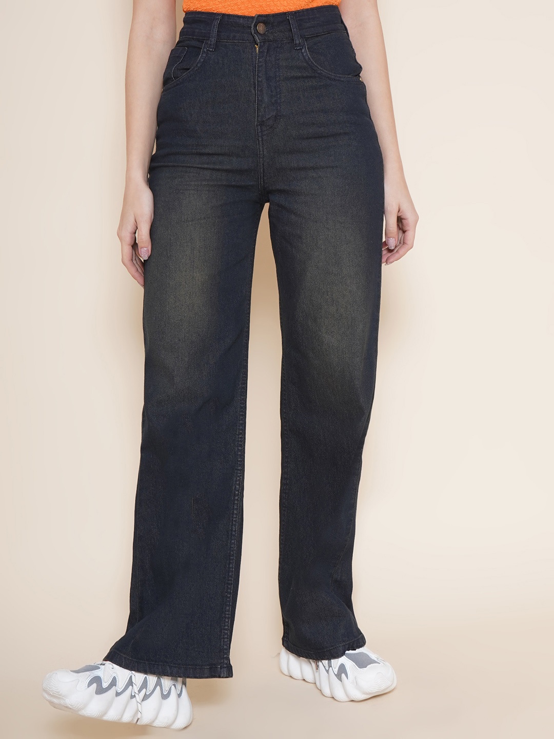 

VESTIDO MODAS Women Straight Fit High-Rise Light Fade Stretchable Jeans, Blue