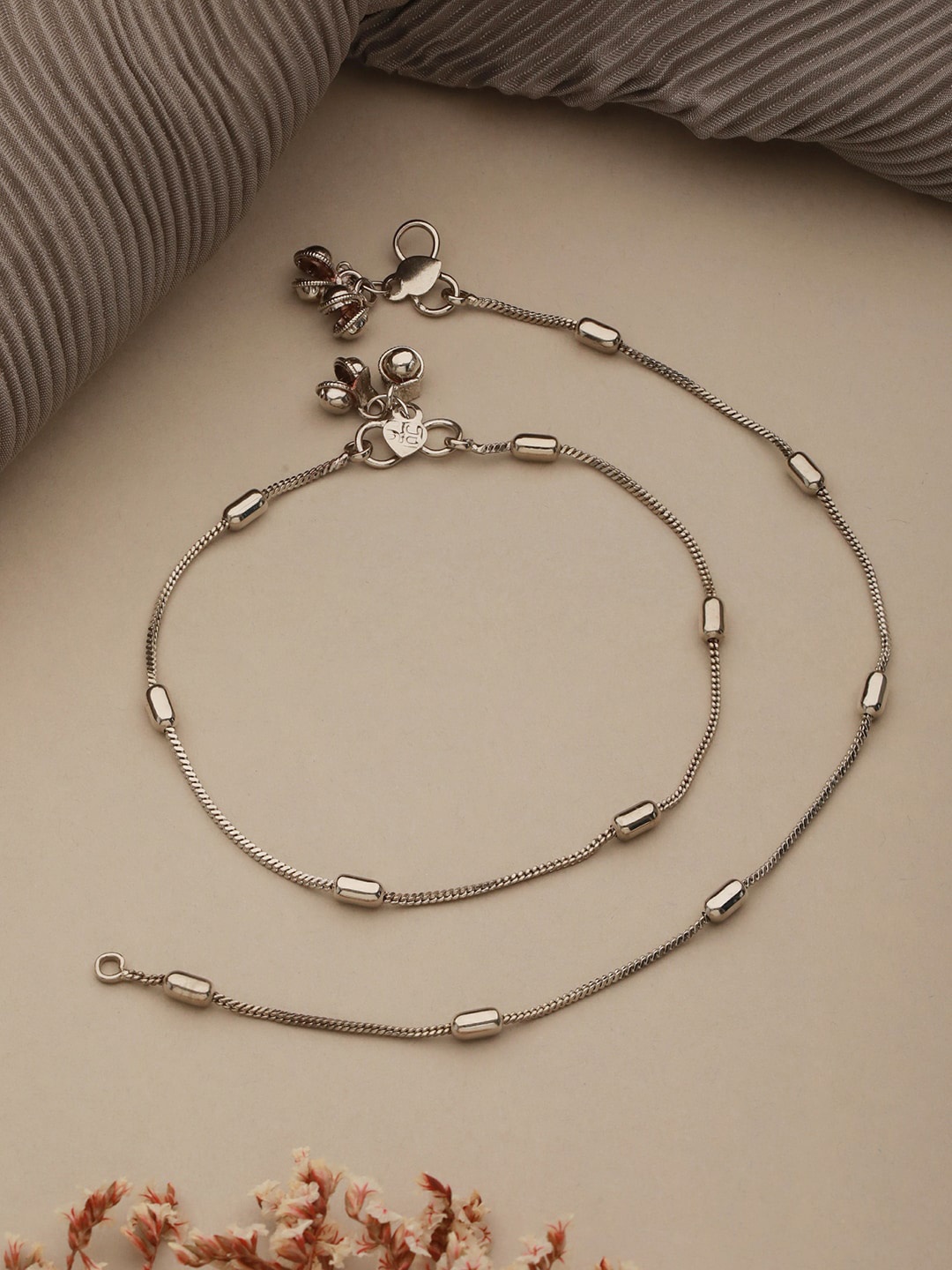 

Aadvik Designs Silver-Plated Anklet