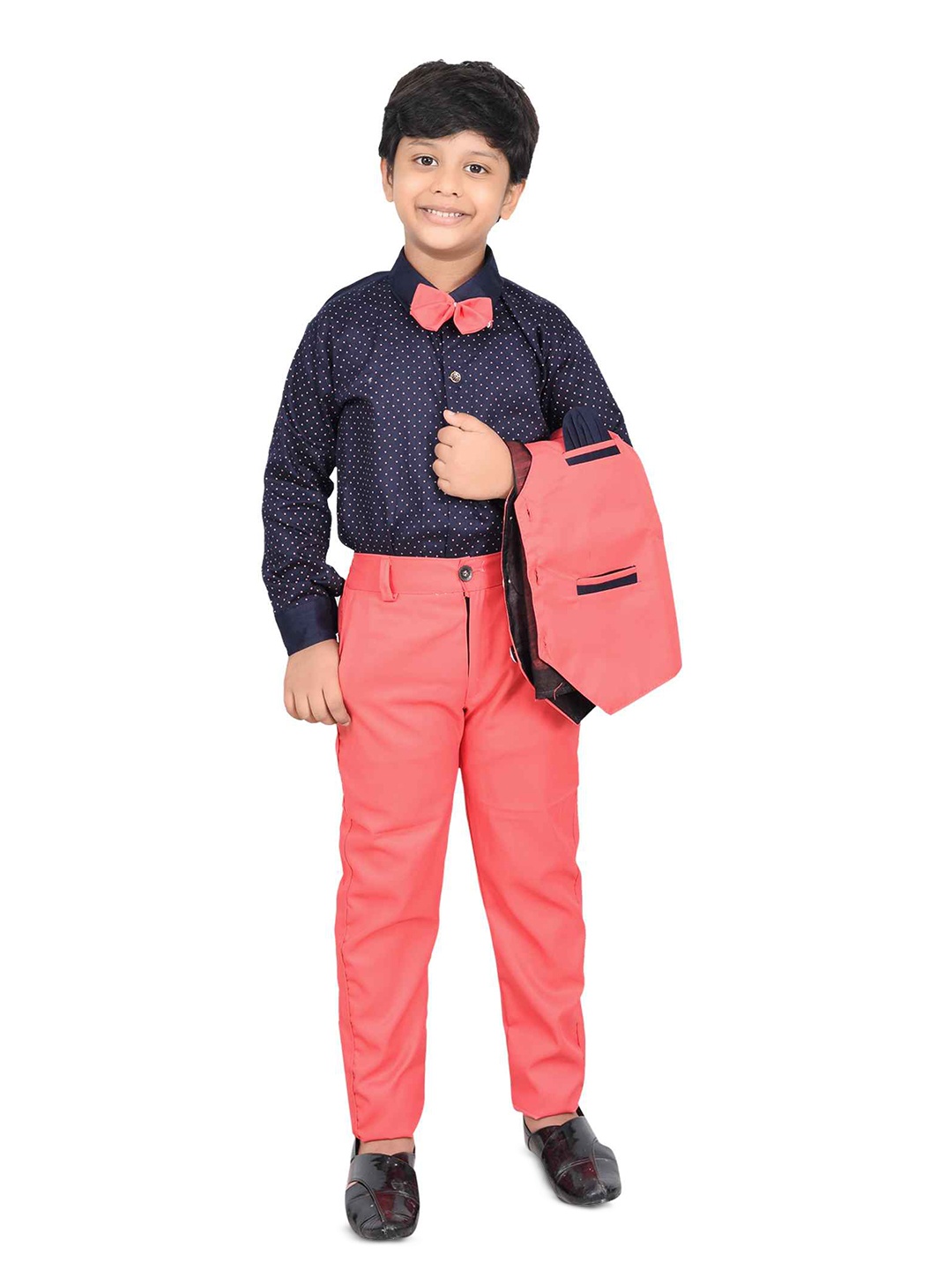 

BAESD Boys Printed 3 Pieces Suits, Coral