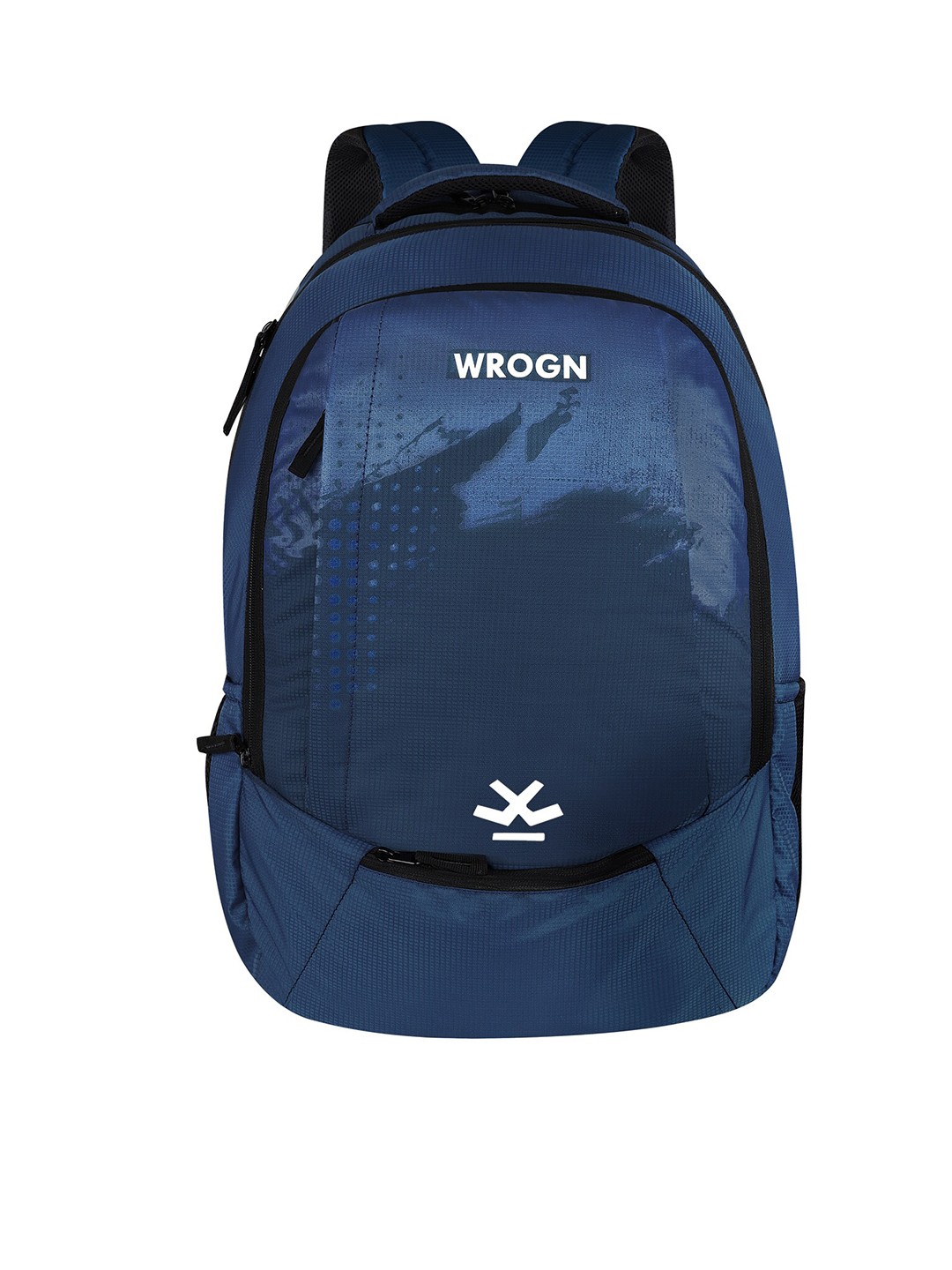 

WROGN Unisex Light Weight Backpack with Reflective Strip, Navy blue
