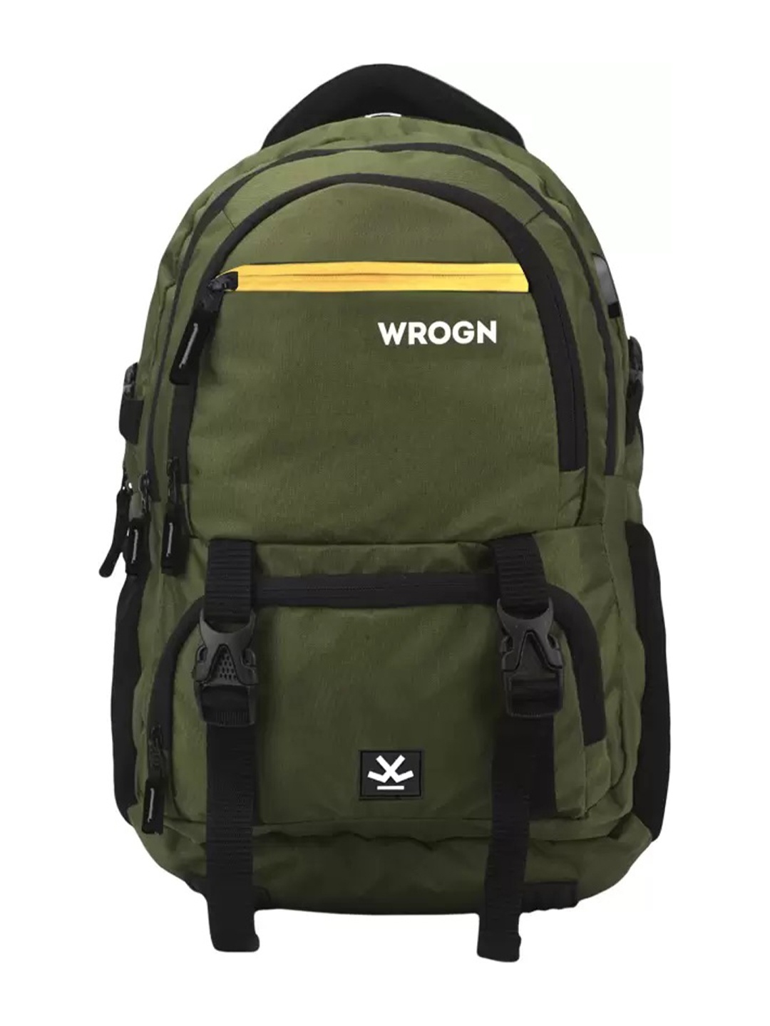 

WROGN Unisex Backpack with USB Charging Port, Olive