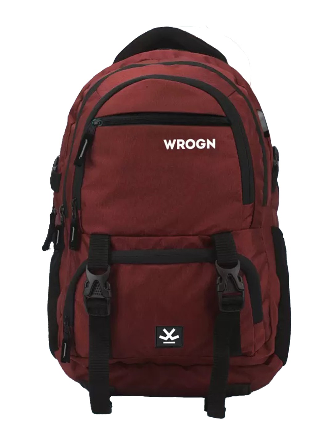 

WROGN Unisex Backpack with USB Charging Port, Maroon